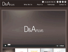 Tablet Screenshot of dafilms.co.uk