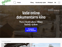Tablet Screenshot of dafilms.cz